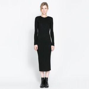 Zara ribbed sweater dress